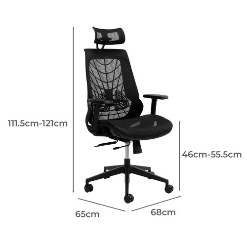 Ergonomic desk discount chair lumbar support